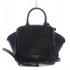 ケイトスペード KATE SPADE AVENUE アベニュー ミニ サッチェルバッグ ハンドバッグ ショルダー 2WAY ロゴ ゴールド金具 レザー 黒 ブラック K6533 /AQ ■GY18