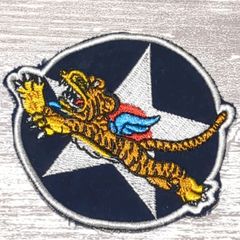 TI07 TIGER 虎 ベトナム 戦争 ワッペン タイガー トラ 動物 刺繍 おしゃれ リメイク アメカジ 軍物 青