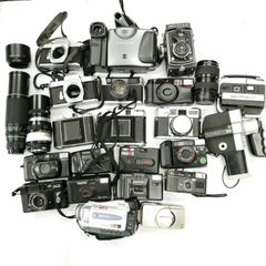カメラ ジャンク まとめ セット PENTAX OLYMPUS 他 レンズ  二眼 ハンディカム オリンパス ペンタックス