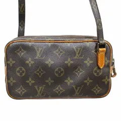 ルイヴィトン LOUIS VUITTON ヴィンテージ 80’s モノグラム ポシェット マルリー バンドリエール M51828 ショルダーバッグ クロスボディ 茶 ブラウン 系 0310