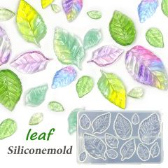 葉っぱ モールド シリコン型 シリコンモールド レジン型 葉 リーフ はっぱ レジンアクセサリー 1個 mold-420 GreenRoseYumi