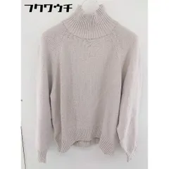 ◇ SENSE OF PLACE by URBAN RESEARCH タートルネック 長袖 ニット セーター サイズ F ベージュ レディース  【中古】 【1109210010355】