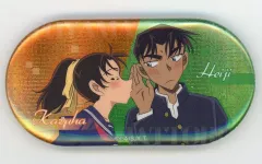 【中古】バッジ・ビンズ 服部平次＆遠山和葉 「名探偵コナン ONEシリーズ 缶バッジ」 中国限定