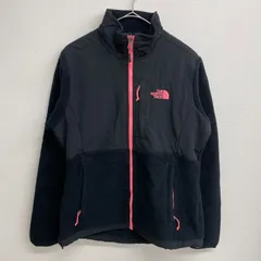 THE NORTH FACE デナリジャケット フリース 刺繍ロゴ 胸ポケット ブラック ツートン ピンクブラック【レディースM】