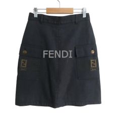 美品】90s FENDI JEANS ズッカ柄ロゴ カーゴミニスカート XL - メルカリ