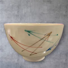 京焼　小栗龍靖作　色絵金彩　仁清写　七宝絵　数茶碗　九客　時代箱　MR8791B 京焼 小栗龍靖作 色絵金彩 仁清写 七宝絵 数茶碗 九客