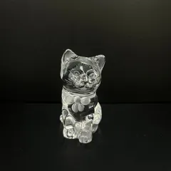 うめぼし◆美品◆マイセン クリスタルガラス フィギュリン 猫 置物 極美品 マイセン クリスタル 猫 オブジェ 置物 - メルカリ