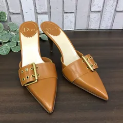 クリスチャンディオール ロゴ柄ミュール 確実正規品-