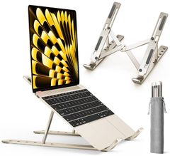 【大人気】ノートパソコン スタンド PCスタンド 折りたたみ式 パソコンスタンド タブレットスタンド ラップトップスタンド ノートPCスタンド 人間工学設計 アルミ合金製 6段階高さ調節可能 滑り止め 折りたたみ式 持ち運び便利 軽量 PC/MacBook/ラ