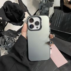 インスタ風のミニマルでハイセンスな感じiPhoneケース iPhone14/15/16/用 スマホケース　衝撃吸収　シリコンケース　ツートンカラーケース