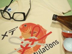 メデ鯛Ｔシャツ　面白日本語Ｔシャツ　日本文化のＴシャツ　おバカな日本語Ｔシャツ