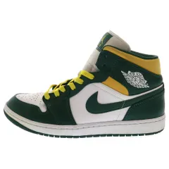 NIKE (ナイキ) AIR JORDAN 1 MID SEATTLE SUPERSONICS 554724-371 エアジョーダン 1 ミッド ミッドカットスニーカー グリーン/ホワイト US10/28cm