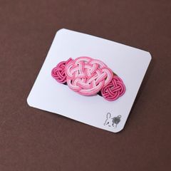 亀結びのバレッタ