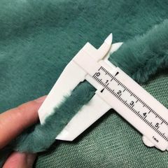 ✅フォレストグリーン　即決可　160㎝×50㎝　ぬい服　ファー生地　あんスタ