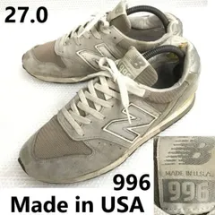 希少/USA製★New Balance 996/ニューバランス★スニーカー【27.0/グレー】sneakers/Shoes/trainers/Vintage/訳有り特価◆bC-033<sale>
