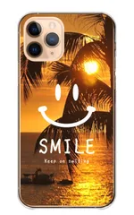 Galaxy S10 SC-03L SCV41 ケース カバー ギャラクシーS10 スマホケース ハードケース ハワイ ビーチ 風景 写真 スマイル smile ニコちゃん にこ niko 笑顔 海 夕日 おしゃれ カラー04