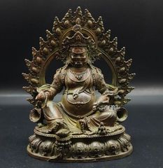 特価品セ 銅細工 置物 美術品 工芸品 装飾品 菩薩 工芸品 仏堂 仏像 工芸品