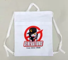 【中古】バッグ(男性) GENERATIONS ナップサック(ホワイト) 「GENERATIONS LIVE TOUR 2016 “SPEEDSTER”」 会場限定
