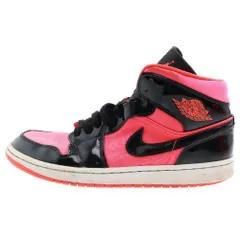 NIKE (ナイキ) Women's Air Jordan 1 Mid ウィメンズ エアジョーダン1 ミッドカットスニーカー US11.5/28.5cm レッド/ブラック