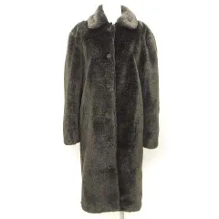カルバンクライン CALVIN KLEIN フェイクファーコート 6B カーキ系 グレー系 6 M位 アウター ■GY18のサムネイル