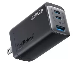 【ブラック】Anker 735 GaNPrime 急速充電器 3ポート 最大出力65W Black A2668N11 高出力 コンパクト 安全性 複数
