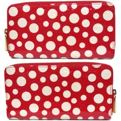 LOUIS VUITTON ルイ・ヴィトン ジッピー・ウォレット(M91572)ドットインフィニティ/ルージュ ラウンドファスナー長財布 2012 草間彌生