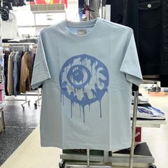 残り1点‼️MISHKA ミシカ⚫︎半袖　Tシャツ　ブルー　両面プリント　M L