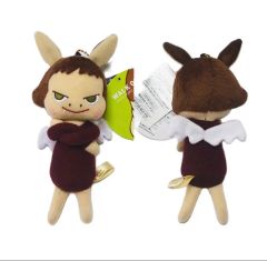 【輸入品】ぬいぐるみ キーホルダー Black Guard Angel 奈良美智