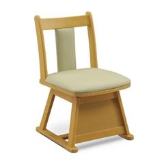 美品】回転式ダイニングチェア キャスター付き 天然木Chair Bonds 2