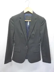 ◇ Θ UNTITLED アンタイトル ストライプ柄 長袖 テーラード ジャケット サイズ1 ネイビー系 レディース E  【1508060005700】