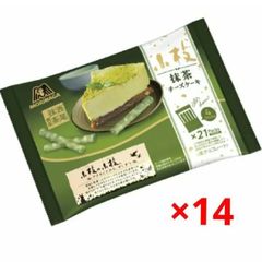 森永製菓「小枝抹茶チーズケーキ ティータイムパック」 110g×14コ入り→1箱