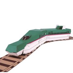 hacomo ハッピーレール E5系 はやぶさ 玩具 おもちゃ 組立式 工作 ダンボール クラフト 小学生 春休み GW 夏休み 冬休み 宿題 工作キット 電車