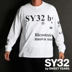 【SY32 by SWEET YEARS/エスワイサーティトゥバイスィートイヤーズ】NEW SEPARATE GRAPHIC L/S TEE - WHITE / グラフィックTシャツ / 15504【国内正規品】のサムネイル