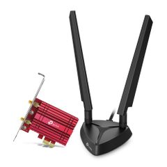 【迅速発送】TP-Link Wi-Fi 6E Bluetooth 5.3 PCIeアダプター デスクトップパソコン Intel Wi-Fi 6E トライバンド 2402 (6GHz) + 2402Mbps (5GHz) + 574Mbps (2.4GHz) A