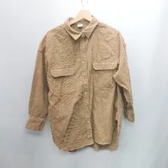 ◇ ⊇ URBAN RESEARCH DOORS アーバンリサーチ コーデュロイ 長袖 シャツ サイズM ブラウン系 レディース E  【1412090014840】