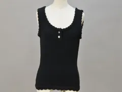 エフガール/フォクシー F GURL/FOXEY ニットタンクトップ XSサイズ ブラック レディース F-M11024のサムネイル