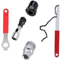 新品 自転車用工具セット 5イン1/3イン1 バイククランクそして ボトムブラケットリムーバー 自転車 組立て メンテナンス 修理 軽量コンパクト プロ向き マウンテンバイク ロードバイク タイヤ修理 スプロケット修理工具 マルチツール 応急修理用