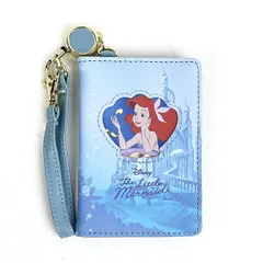 ディズニー アリエル 2つ折りパスケース (ブルー) リトルマーメイド 定期入れ Disney