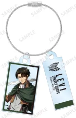 【新品】キーホルダー [新品] リヴァイ・アッカーマン 描き下ろし 戦いの後でver. 2連ワイヤーアクリルキーホルダー 「進撃の巨人」