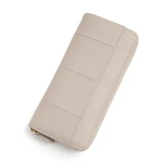 ☆ オフホワイト ☆ RFID 本革 長財布 多機能 ywallet5127 本革 長財布 ジッパー 財布 お財布 ウォレット カードホルダー ロングウォレット RFID スキミング防止 レザー 大容量 ラウンドファスナー ファスナー カード 小銭入れ