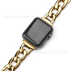 アップルウォッチ バンド 男女兼用 42mm/44mm/45mm ベルトステンレス 金 Apple watch
