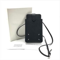 美品 Maison Margiela メゾン マルジェラ レザ－ フォン ポーチ
