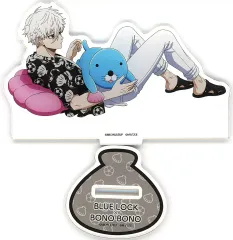 【中古】アクリルスタンド・アクリルパネル 凪誠士郎＆ぼのぼの(寝転び) アクリルスタンド 「ブルーロック×ぼのぼの in TSUTAYA 第3弾～夢のぼのぼのランド～」