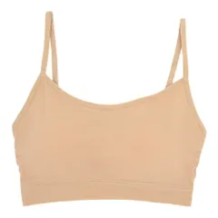 ブラトップ バレエ ボディファン カップ付き 取り外し可能 アジャスターなし ブラ スポブラ バレエインナー ベージュ 肌色 大人 ジュニア ストレッチ va-002