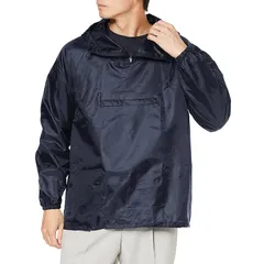 [カジメイク] 防風 撥水ヤッケ 軽作業 汚れよけポリエステルヤッケ ネイビー 3L