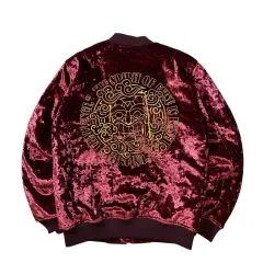 美品　EVISU エヴィス　タイガー ベロア スカジャン　スタジャン ブルー S 美品 EVISU エヴィス タイガー ベロア スカジャン スタジャン