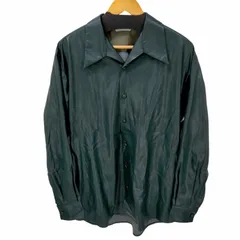サスクワァッチファブリックス SASQUATCHfabrix. FAKE LEATHER OPEN COLLAR SHIRT メンズ  Mediumのサムネイル