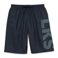 【LKSブラック×カーキ 9558852】 水着 メンズ 大人 高校生 中学生 男子 サーフパンツ ロング丈 LARKINS ラーキンス S M L LL 大きいサイズ ゆったり おしゃれ 男の子 ジュニア 海パン ブランド ハーフパンツ