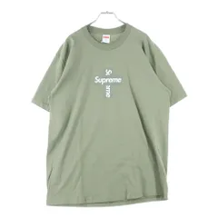 SUPREME (シュプリーム) 20AW Cross Box Logo Tee クロスボックスロゴプリント 半袖Tシャツ カットソー カーキ
