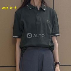 ☆1/25入荷☆【2025春夏物モデル】 FRED PERRY フレッドペリー M3600 ポロシャツ 刺繍入り 半袖 W92  カーキ レディース